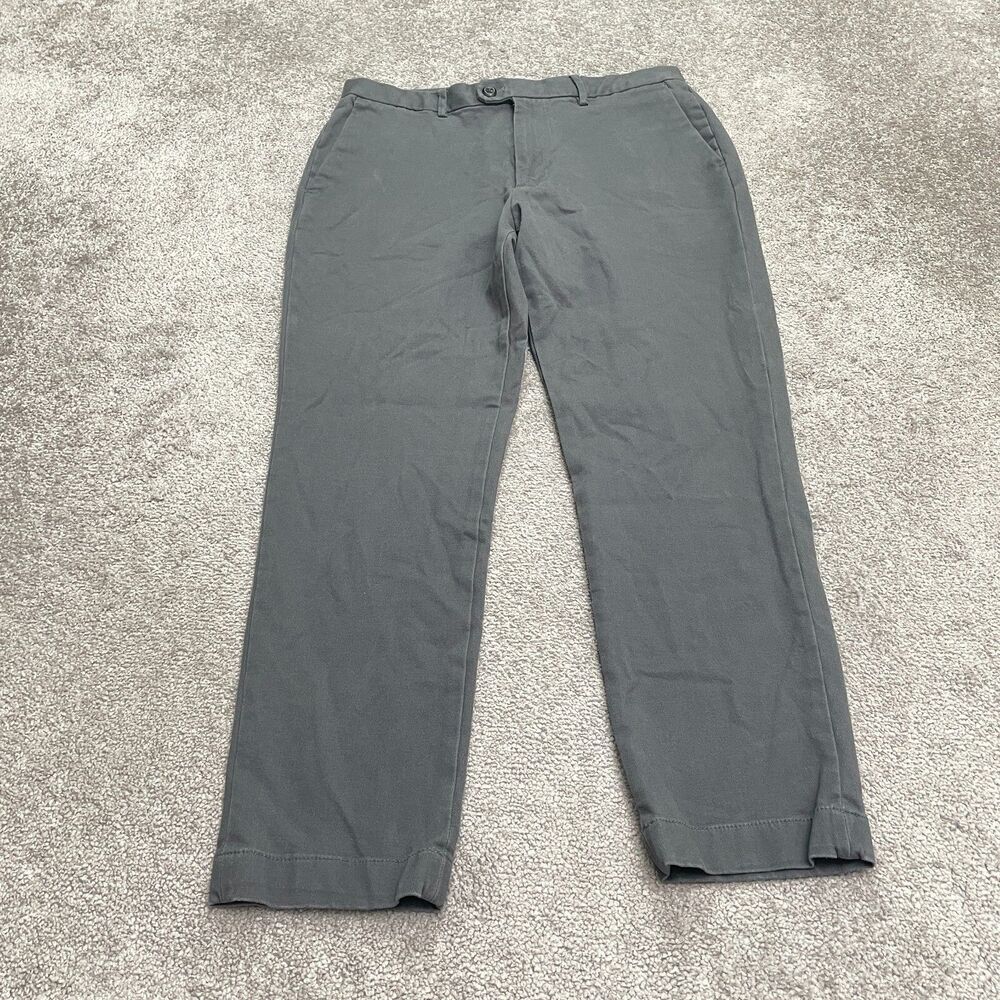 Banana Republic Slim Fit Dress Pants Mens 32x30 Gray Straight Leg Work Classic